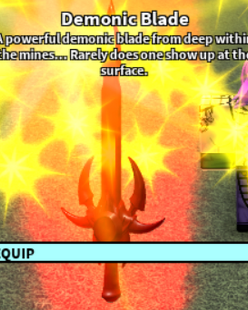 best weapons in roblox craftwars Demonic Blade Roblox Craftwars Wikia Fandom