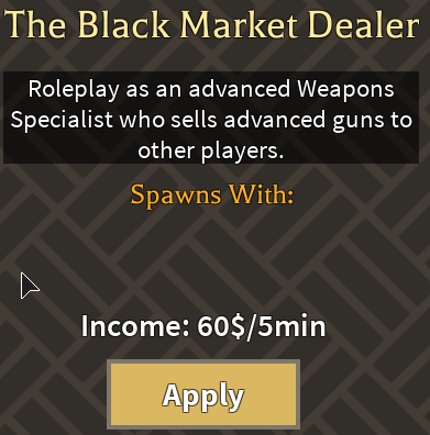 Black Market Dealer Roblox Electric State Dark Rp Wiki Fandom - electric state roblox gun wiki