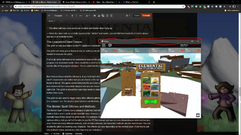 Glitches Roblox Elemental Battlegrounds Wiki Fandom - roblox update freeze pc