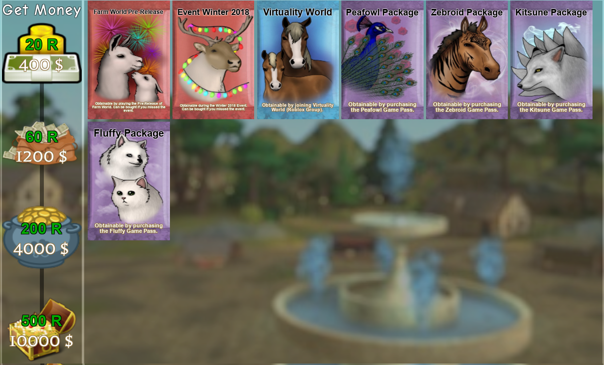 Shop Roblox Farm World Wiki Fandom Powered By Wikia - farm world pre release 300r or from playing the game in pre release adult ccara llama baby ccara llama fireworks aura