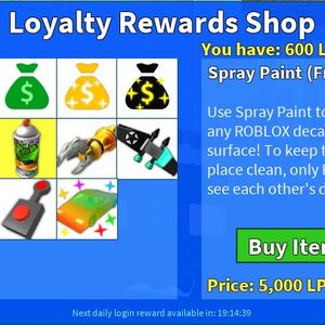 Loyalty Point Roblox High School Wiki Fandom - blue spray paint roblox