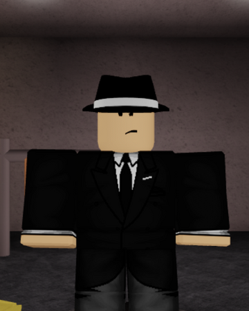 Mr Black Roblox In Plain Sight 2 Wiki Fandom - gentleman tuxedo t shirt roblox