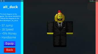 Disguise Aii Duck Roblox In Plain Sight Wikia Fandom - roblox in plain sight wikia roblox in plain sight script Disguise Aii Duck Roblox In Plain Sight Wikia Fandom - roblox in plain sight script