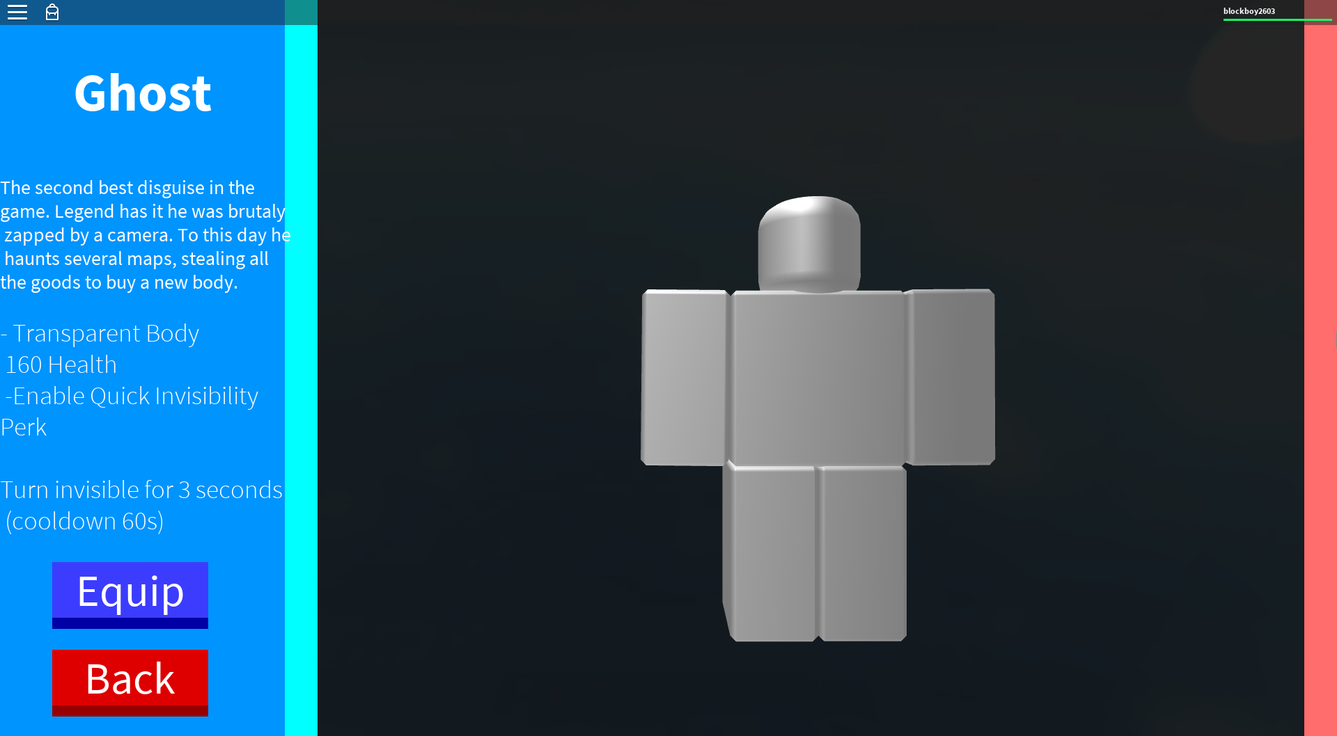 Disguise Ghost Roblox In Plain Sight Wikia Fandom - buying the new roblox body package