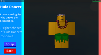 Disguise Hula Dancer Roblox In Plain Sight Wikia Fandom - roblox hula