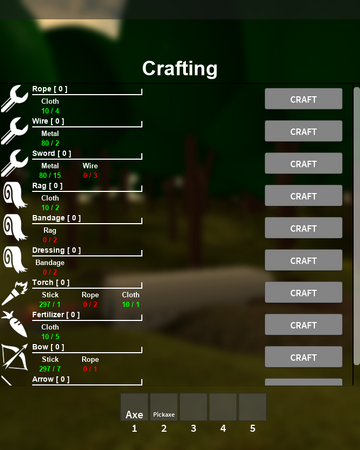 Crafting Roblox Island Ii Wiki Fandom - island survival games on roblox