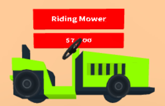 Riding Mower Roblox Lawn Mower Simulator Offical Wiki Fandom - roblox yard simulator