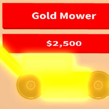 Golden Mower Roblox Lawn Mowing Simulator Wiki Fandom