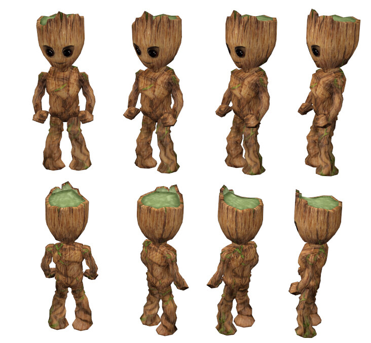 Guardians Of The Galaxy 2 Baby Groot Shoulder Accessory Handhelds Props - roblox galaxy hollow
