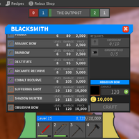 Obsidium Bow Roblox Medieval Warfare Reforged Wiki Fandom