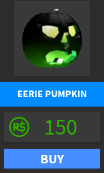 Roblox Eerie Pumpkin Head