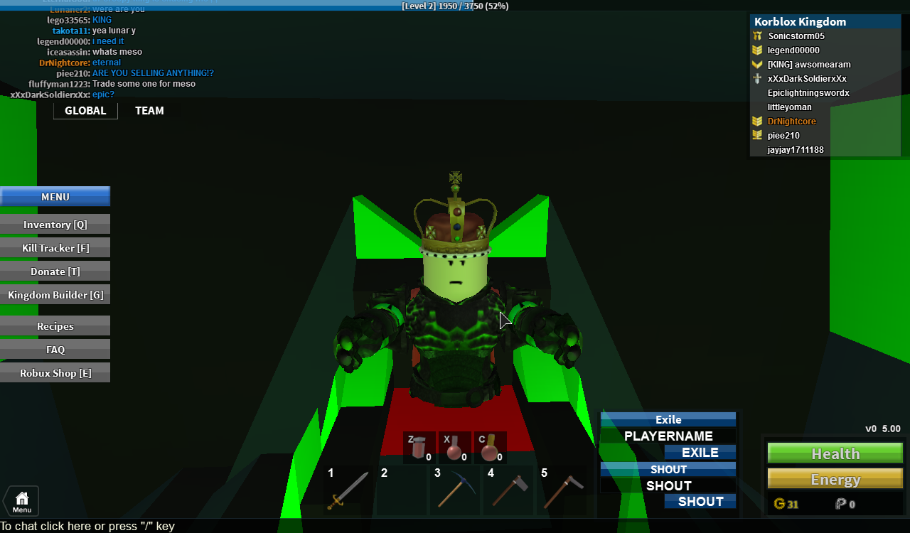 King Roblox Medieval Warfare Reforged Wiki Fandom - roblox exile user