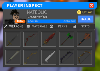 Trading And Inspecting Roblox Medieval Warfare Reforged Wiki Fandom - hack roblox inspect