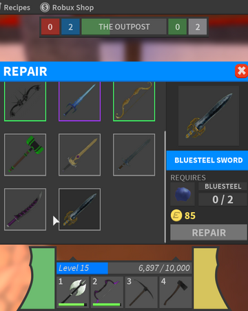 Repair Roblox Medieval Warfare Reforged Wiki Fandom - medieval warfare roblox how to trade weapons