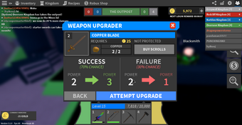 Weapon Upgrader Roblox Medieval Warfare Reforged Wiki Fandom - sword tips when i reach 150 robux update roblox