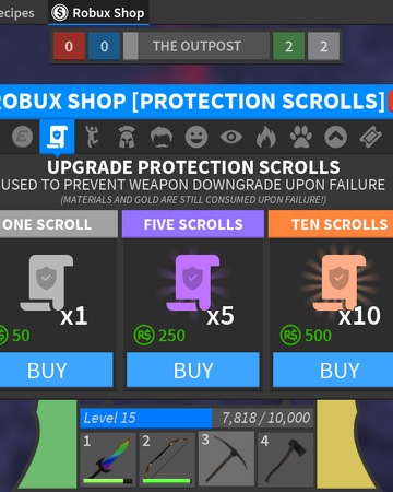 Upgrade Protection Scrolls Roblox Medieval Warfare Reforged Wiki Fandom - act shop robux