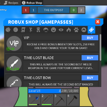 Gamepasses Roblox Medieval Warfare Reforged Wiki Fandom - extra inventory slots roblox