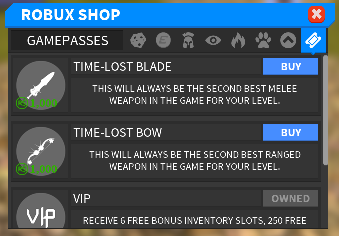 Gamepasses Roblox Medieval Warfare Reforged Wiki Fandom - extra inventory slots roblox