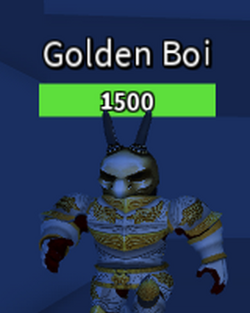 Golden Boi Roblox Monster Battle Wiki Fandom - boi roblox