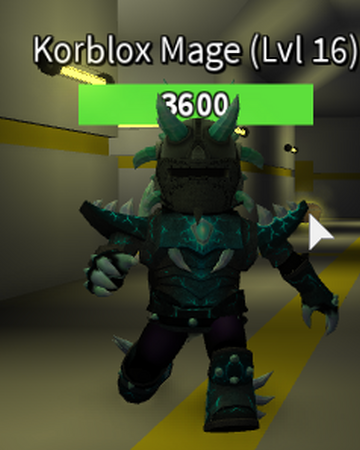 Korblox Mage Roblox Monster Battle Wiki Fandom - roblox 3600com