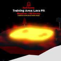 Ninja Legends Lava Pit Training Area