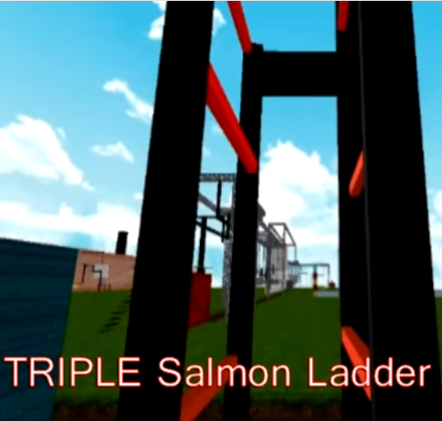 Salmon Ladder Roblox Ninja Wiki Fandom - ninja warrior of roblox 21