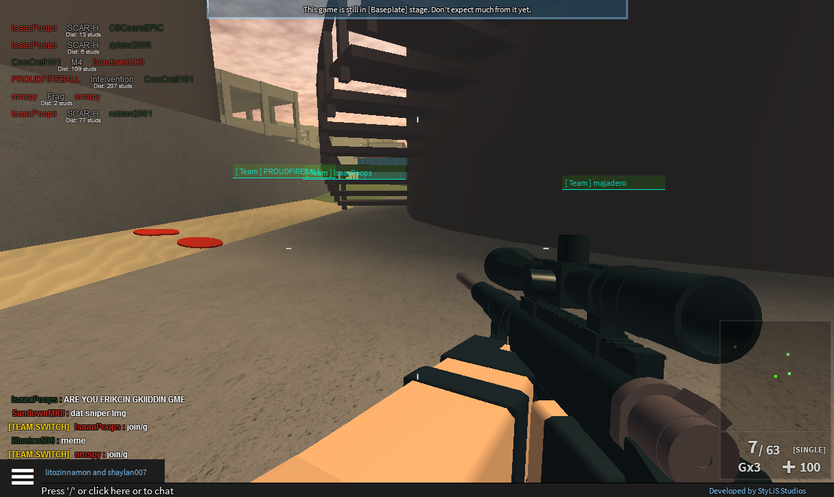 Roblox Phantom Forces Gameplay Sniping