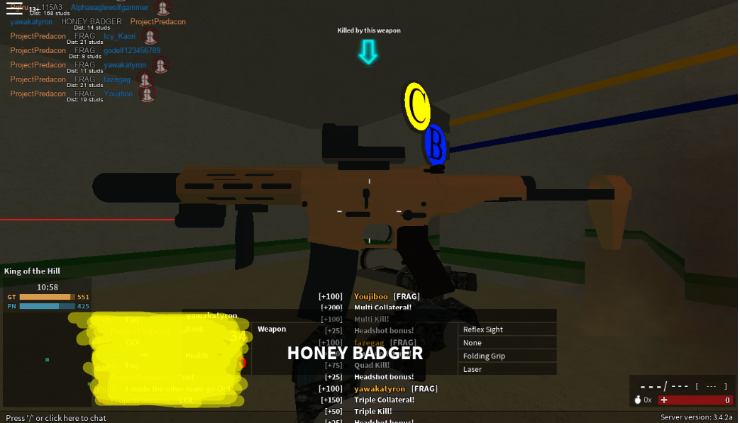 Roblox Phantom Forces Honey Badger Gameplay Free Robux Codes Real I Swear All 4 - roblox phantom forces honey badger best class setup