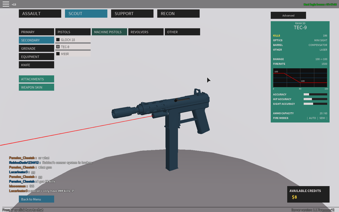 Roblox Phantom Forces Tec 9