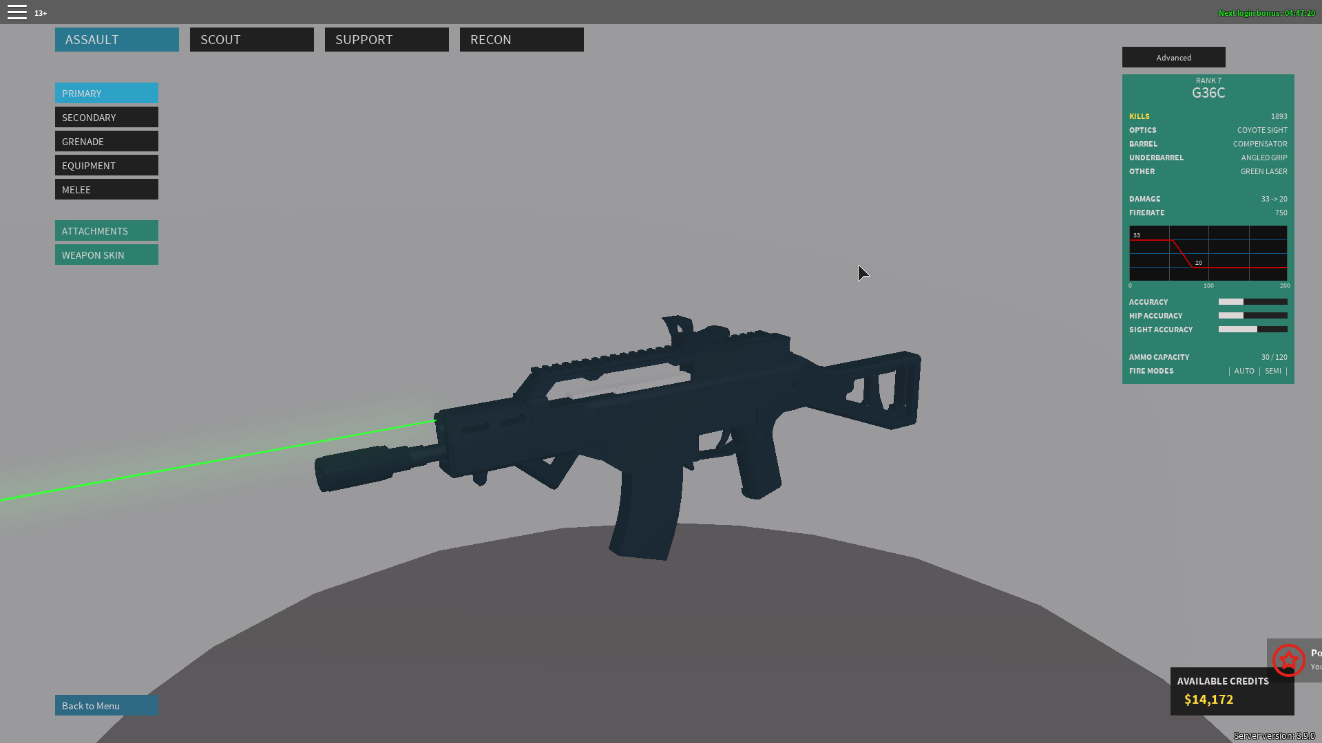 Phantom Forces G36c Setup