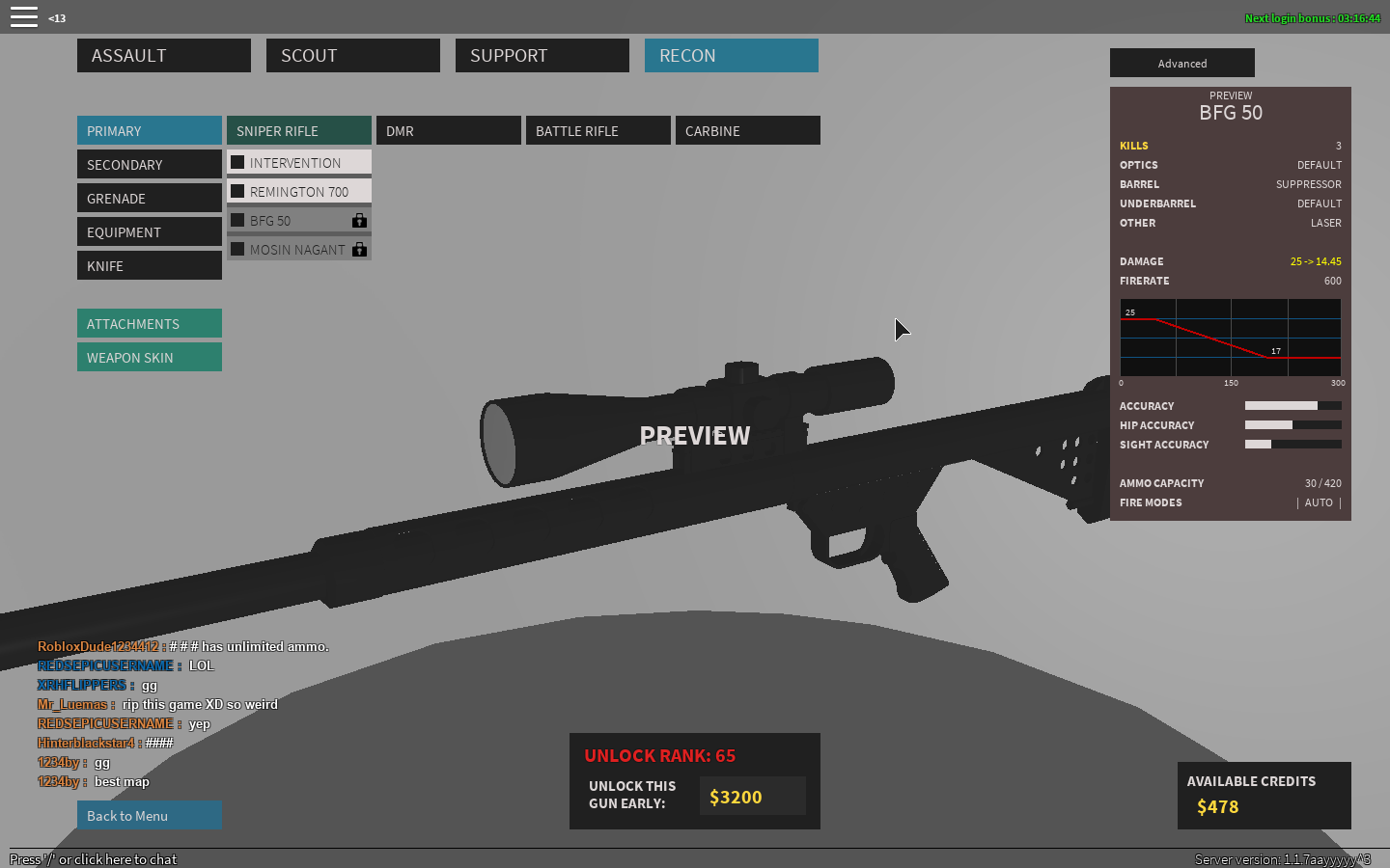 Roblox Phantom Forces Bfg 50