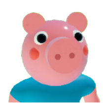 George Piggy Friendly Npc Roblox Piggy Wikia Wiki Fandom - abby with a pig hat roblox