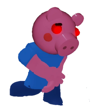 George Piggy Friendly Npc Roblox Piggy Wikia Wiki Fandom - roblox piggy bunny x reader