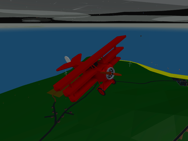 my first own made plane roblox