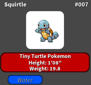 Squirtle Roblox Pokemon Project Wiki Fandom - squirtle roblox