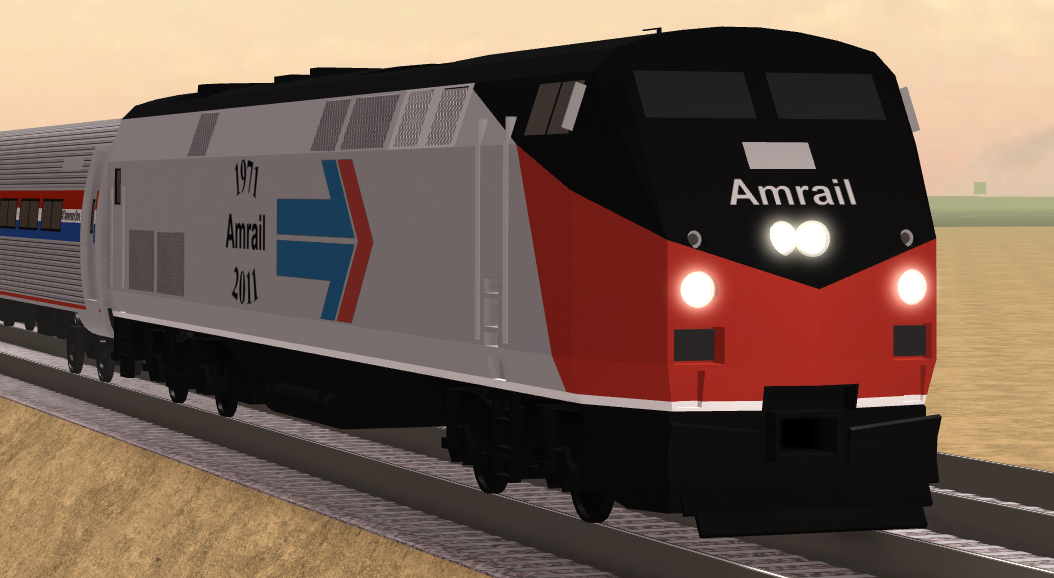 Amrail Exhibit Train Roblox Rails Unlimited Official Wiki Fandom - amtrak roblox trains