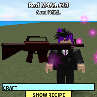 Red M4a1 13 Roblox Retro Craftwars Wiki Fandom