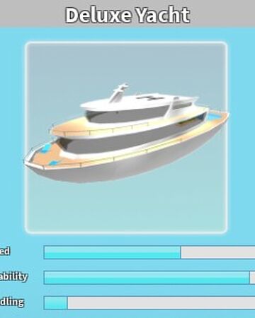 Deluxe Yacht Roblox Shark Bite Wiki Fandom - boat sharkbite roblox