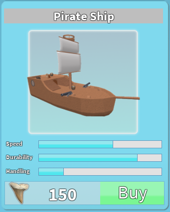 Pirate Ship Roblox Shark Bite Wiki Fandom Powered By Wikia - pirate ship