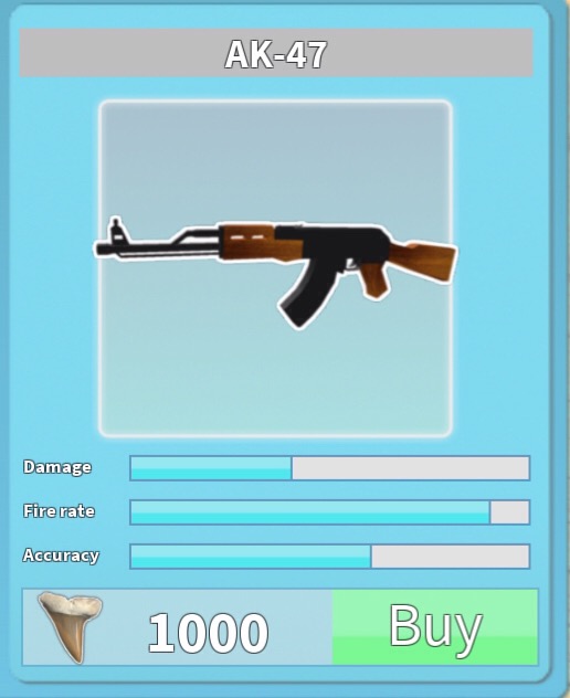 Weapons Roblox Shark Bite Wiki Fandom - roblox code for weapons