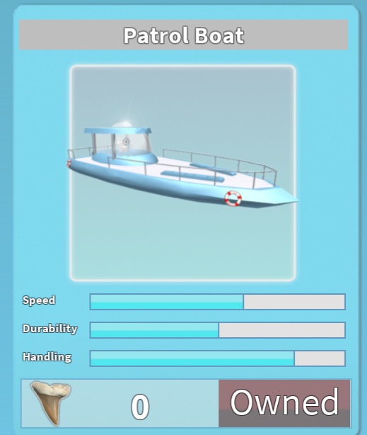 patrol boat roblox shark bite wiki fandom powered by wikia