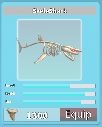 Skeleshark Roblox Shark Bite Wiki Fandom