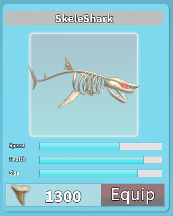 Skeleshark Roblox Shark Bite Wiki Fandom - all new codes for sharkbitemegalodonroblox