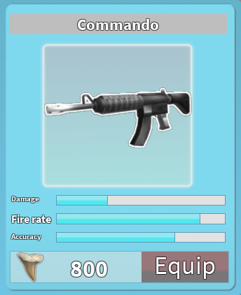 Commando Roblox Shark Bite Wiki Fandom Powered By Wikia - 