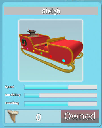 Sleigh Roblox Shark Bite Wiki Fandom