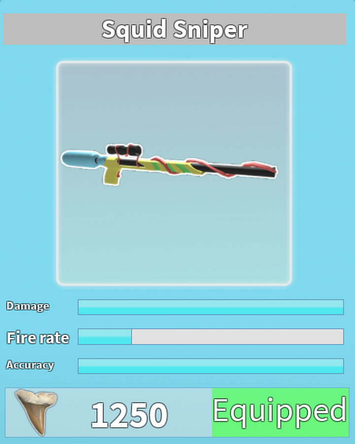Squid Sniper Roblox Shark Bite Wiki Fandom