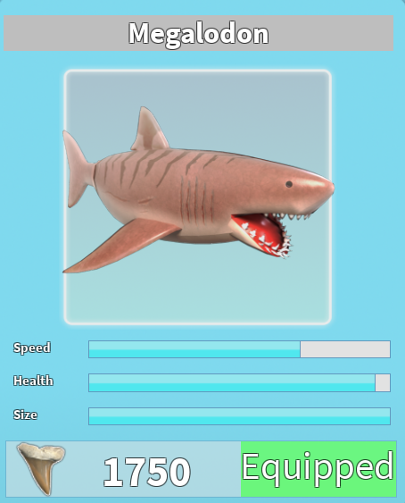 Megalodon Roblox Shark Bite Wiki Fandom Powered By Wikia - the megalodon