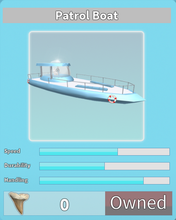 Patrol Boat Roblox Shark Bite Wiki Fandom