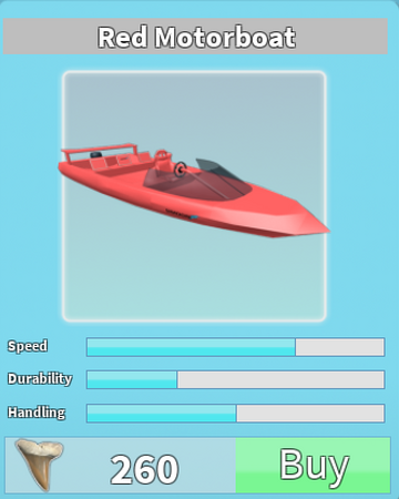 Red Motorboat Roblox Shark Bite Wiki Fandom - roblox sharkbite codes 2019 may