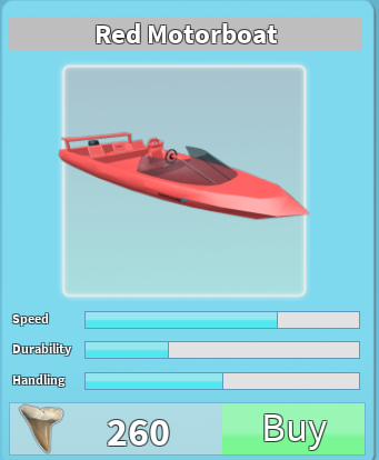 red motorboat roblox shark bite wiki fandom